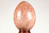 2.85" Polished Peach Moonstone Egg - Madagascar - #182432-1